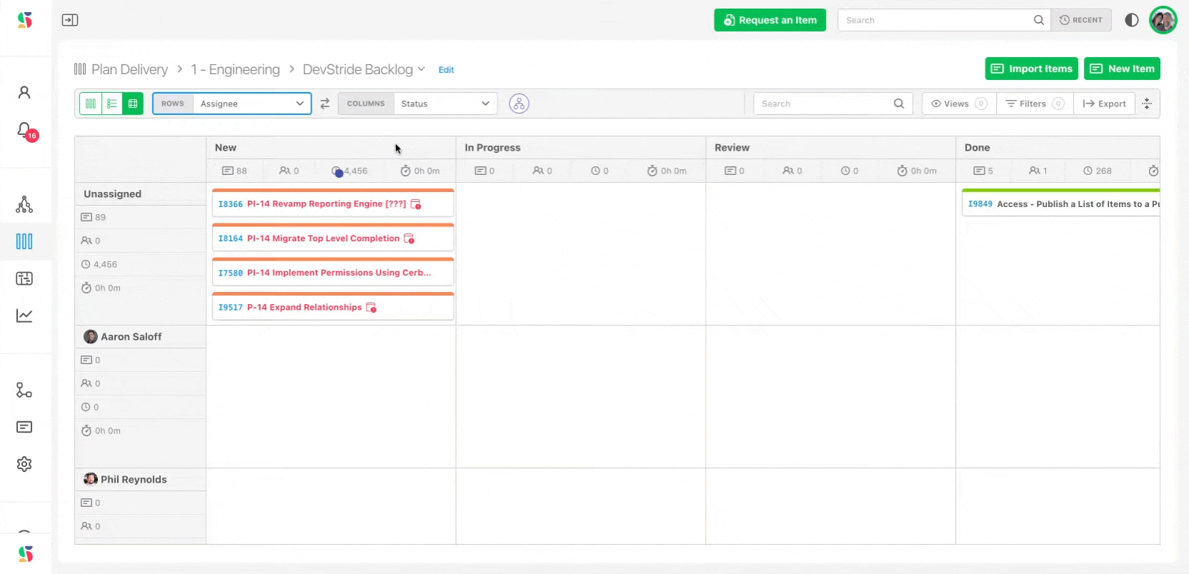 Board views and filters demo